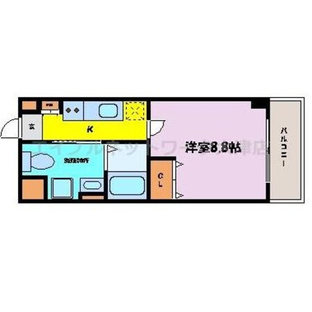 大津駅 徒歩14分 9階の物件間取画像